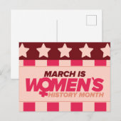 Monat der weiblichen Geschichte Postkarte (Vorne/Hinten)