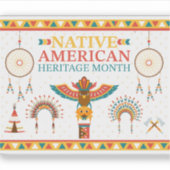 Monat des amerikanischen Kulturerbes 2025 Aufkleber (Vorderseite)