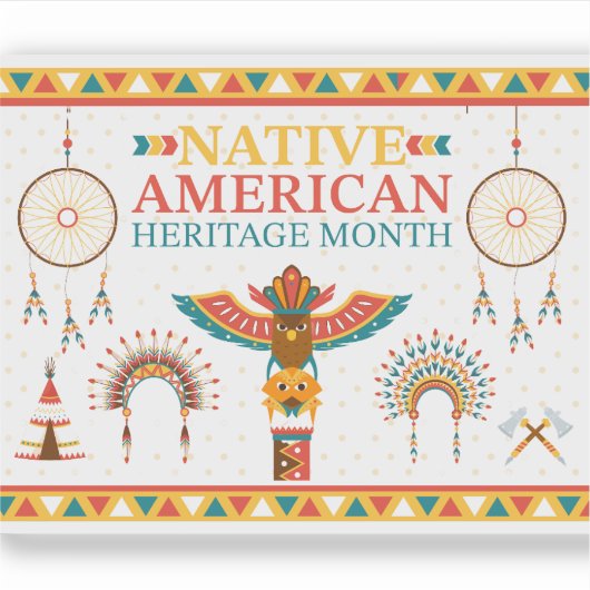 Monat des amerikanischen Kulturerbes 2025 Aufkleber (Vorderseite)