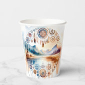 Monat des amerikanischen Kulturerbes Pappbecher (Rückseite)