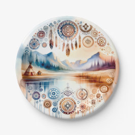 Monat des amerikanischen Kulturerbes Pappteller