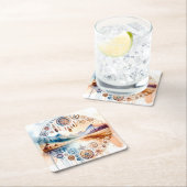 Monat des amerikanischen Kulturerbes Rechteckiger Pappuntersetzer (Vor Ort)