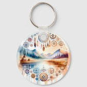 Monat des amerikanischen Kulturerbes Schlüsselanhänger (Rückseite)