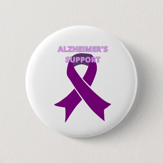 Monat des Auftretens der ALZHEIMER-Krankheit Button (Vorderseite)
