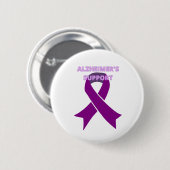 Monat des Auftretens der ALZHEIMER-Krankheit Button (Vorne & Hinten)