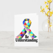 Monat des Autismus Karte (Gelbe Blume)