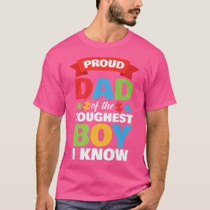 Monat des Autismus Mens Proud Autismus Vater Son T-Shirt