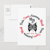 Monat des Bewusstseins für Hirnkrebs - Mai Postkarte (Vorne/Hinten)