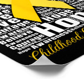 Monat des Bewusstseins für Krebs im Kindesalter gl Poster (Ecke)