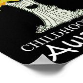 Monat des Bonner Bewusstseins für Krebs im Kindesa Poster (Ecke)