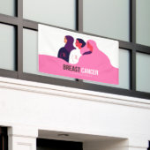 Monat des Brustkrebs Banner (Äußeres Gebäude)