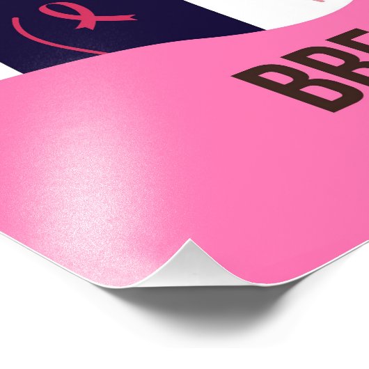 Monat des Brustkrebs Fotodruck (Ecke)
