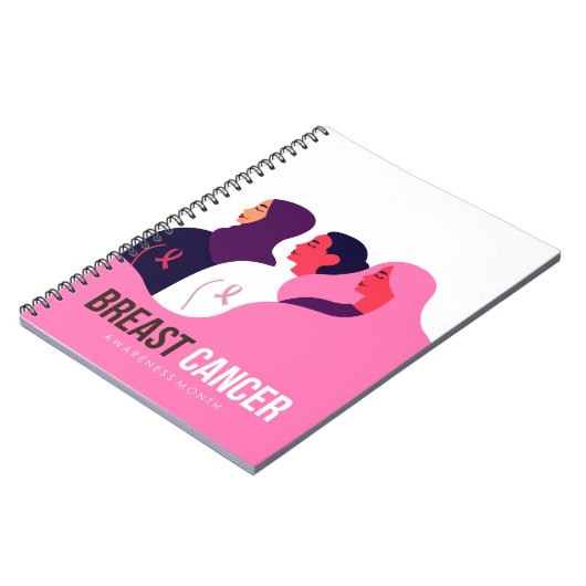 Monat des Brustkrebs Notizblock (Linke Seite)