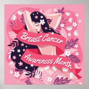 Monat des Brustkrebs Poster