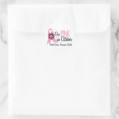 Monat des Brustkrebs Runder Aufkleber (Tasche)