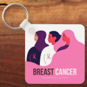 Monat des Brustkrebs Schlüsselanhänger (Vorderseite)