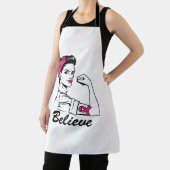 Monat des Brustkrebserklärens Frauen glauben rosa Schürze (InSitu)