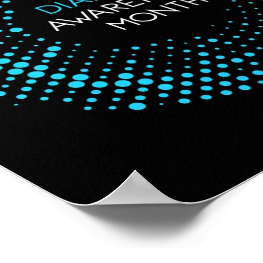 Monat des Gewahrsams bei T1- und T2-Diabetika Poster (Ecke)