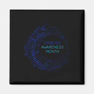 Monat des Gewahrsams bei T1- und T2-Diabetikern 1 Magnet