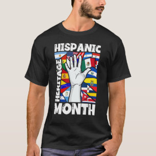 Monat des hispanischen Erbes Alle lateinamerikanis T-Shirt