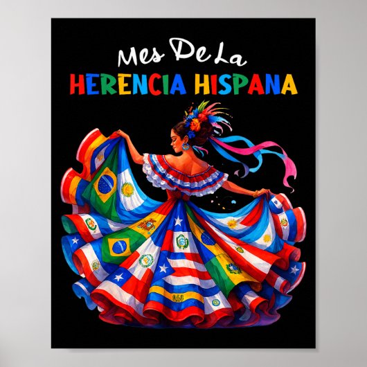 Monat des hispanischen Erbes Hispanic Heritage Mon Poster (Vorne)