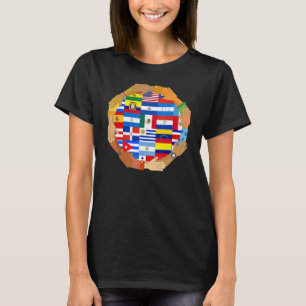 Monat des hispanischen Kulturerbes - Flagge aller  T-Shirt