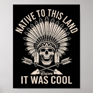 Monat des indianischen Erbes Indigener Stolz Poster