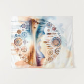 Monat des indianischen Erbes Wandteppich (Vorderseite (Horizontal))