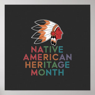 Monat des indigenen amerikanischen Erbes zur Ehrun Poster