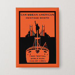 Monat des karibischen Amerikanischen Kulturerbes Button