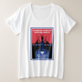 Monat des karibischen Amerikanischen Kulturerbes Große Größe T-Shirt