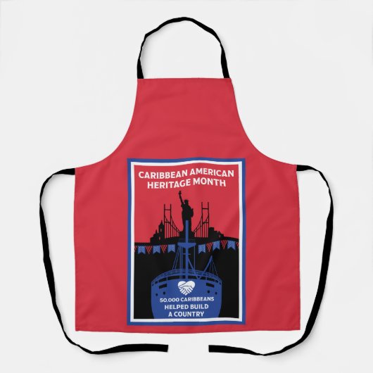 Monat des karibischen Amerikanischen Kulturerbes Schürze (Vorderseite)