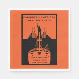 Monat des karibischen Amerikanischen Kulturerbes Serviette