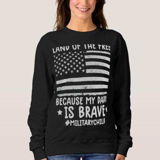 Monat des Militärlands frei wegen meines Todes Sweatshirt (Vorderseite)