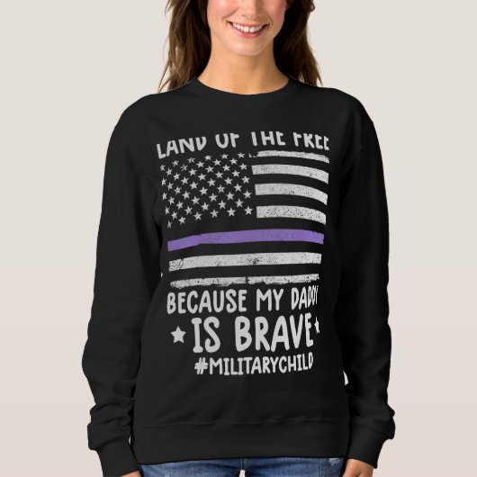 Monat des Militärlands frei wegen meines Todes Sweatshirt (Vorderseite)