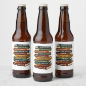Monat des schwarzen Geschichts Traums Bierflaschenetikett (Flaschen)
