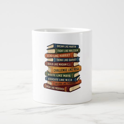 Monat des schwarzen Geschichts Traums Jumbo-Tasse (Vorderseite)