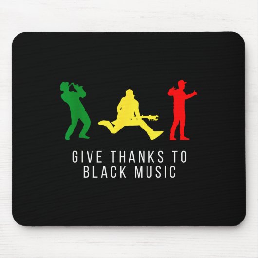 Monat des schwarzen Stolzes afroamerikanisches Mel Mousepad (Vorne)