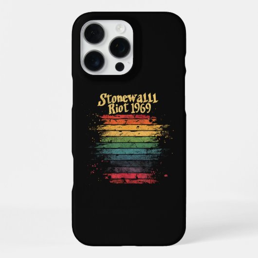 Monat des Schwulenstolzes Regenbogenflagge Steinma iPhone Hülle (Rückseite)
