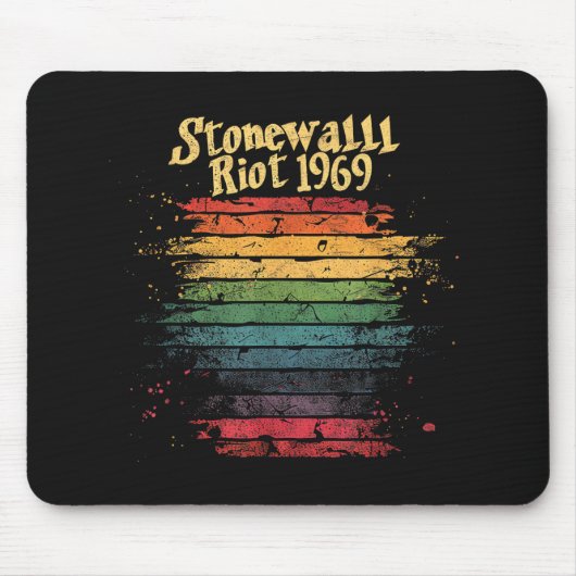 Monat des Schwulenstolzes Regenbogenflagge Steinma Mousepad (Vorne)