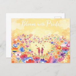 "Monat des Stolzes - Blühen mit Stolz Postkarte