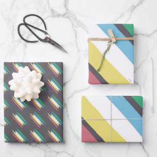 Monat des Stolzes der Behinderung Juli-Farben zur Geschenkpapier Set