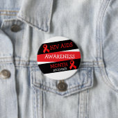 Monat Dezember - AWARENUNG von HIV/Aids Button (Beispiel)