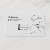 MONAT Fem Design Business Card Visitenkarte (Vorderseite)