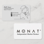 MONAT Fem Design Business Card Visitenkarte (Vorne/Hinten)