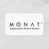 MONAT Fem Design Business Card Visitenkarte (Rückseite)