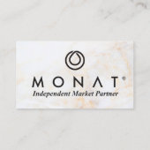 MONAT Gold-Marmor-Visitenkarte Visitenkarte (Rückseite)