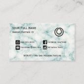 MONAT Green Marbour Business Card Visitenkarte (Vorderseite)