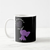 Monat I End Purple Bow Elephant Kaffeetasse (Links)