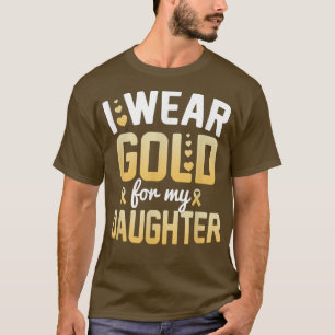 Monat I, Kinder-Krebs-Bewusstsein, tragen Gold für T-Shirt